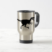 Velociraptor-Dinosaurier Reisebecher (VorderseiteRechts)