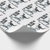 Velociraptor, Dinosaurier, T-Rex Geschenkpapier (Ecke)