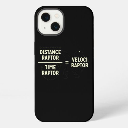 Velociraptor Distanceraptor Timeraptor Dinosaur Ma iPhone Hülle (Rückseite)