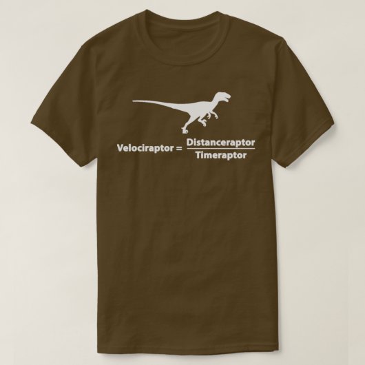 Velociraptor DistanceraptorTimeraptor T-Shirt (Design vorne)
