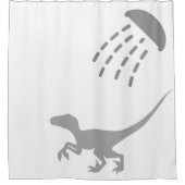 Velociraptor Duschvorhang (Vorderseite)