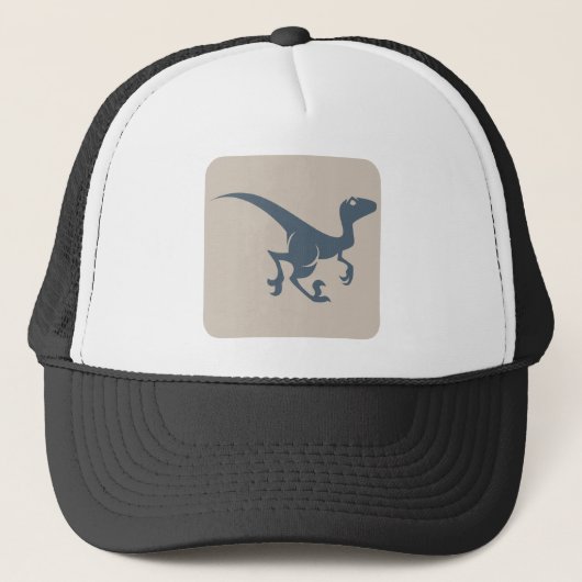 Velociraptor-Ikone Truckerkappe (Vorderseite)