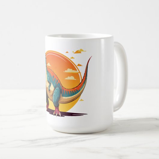 Velociraptor Kaffeetasse (VorderseiteRechts)