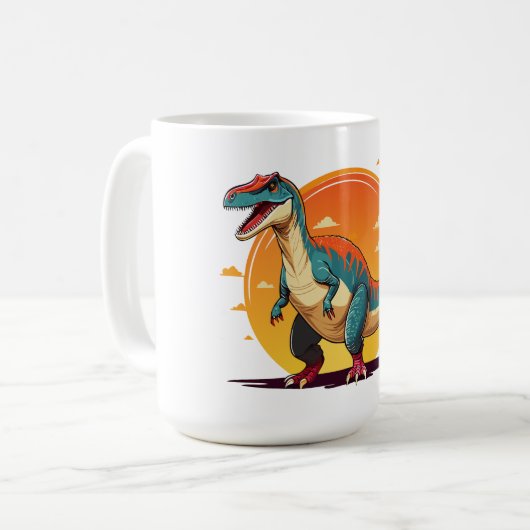 Velociraptor Kaffeetasse (Vorderseite Links)
