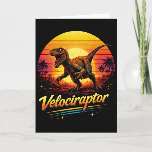 Velociraptor Karte (Vorderseite)