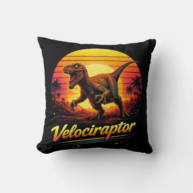 Velociraptor Kissen (Vorderseite)