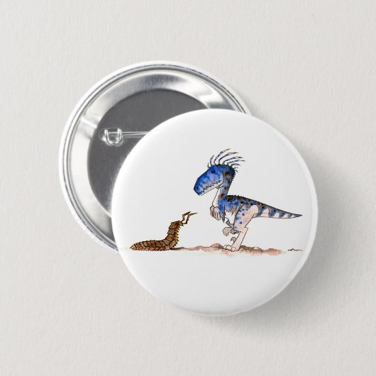 Velociraptor-Knopf Button (Vorne & Hinten)