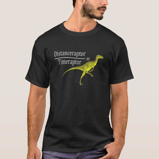 Velociraptor Math Funny Dinosaur Tee Shirt (Vorderseite)