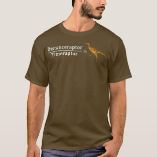 Velociraptor Math Funny Dinosaur Velocity Formel  T-Shirt
