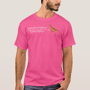 Velociraptor Mathe Lustiger Dinosaurier Geschwindi T-Shirt