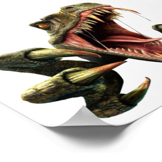 Velociraptor Poster (Ecke)