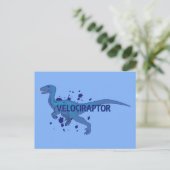 Velociraptor Postkarte (Stehend Vorderseite)
