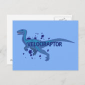 Velociraptor Postkarte (Vorne/Hinten)