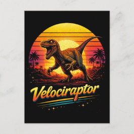 Velociraptor Postkarte