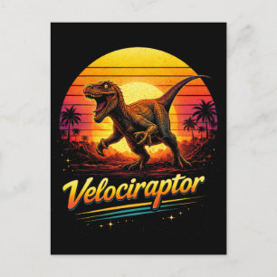 Velociraptor Postkarte