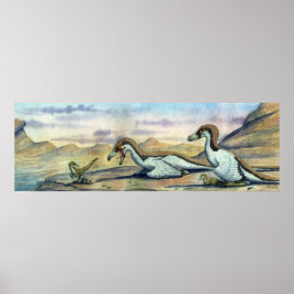 Velociraptor Print Poster