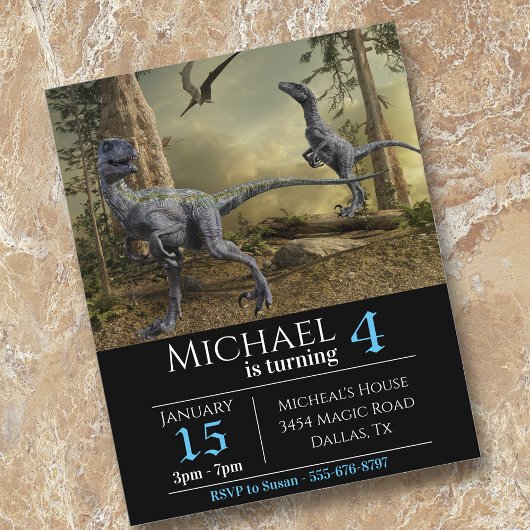 Velociraptor Raptor Birthday