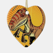 Velociraptor-Raubvogel-Dinosaurier durch Marco D Keramikornament (Rechts)