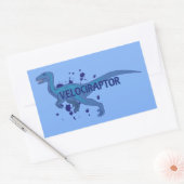 Velociraptor Rechteckiger Aufkleber (Umschlag)