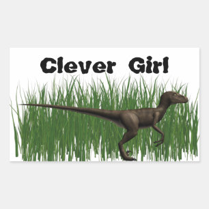 Velociraptor Rechteckiger Aufkleber