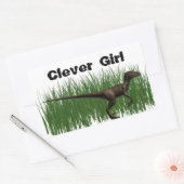 Velociraptor Rechteckiger Aufkleber (Umschlag)