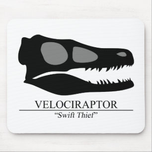 Velociraptor-Schädel Mousepad
