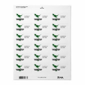 Velociraptor Sensibilitätstag 2011 Adressaufkleber (Vorne)