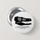 Velociraptor Skull Button (Vorne & Hinten)