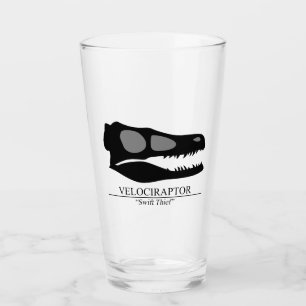 Velociraptor Skull Glas