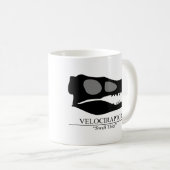 Velociraptor Skull Kaffeetasse (VorderseiteRechts)