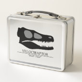 Velociraptor Skull Metall Brotdose (Vorderseite)
