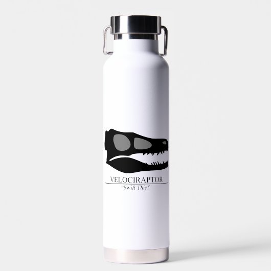 Velociraptor Skull Trinkflasche (Vorne)