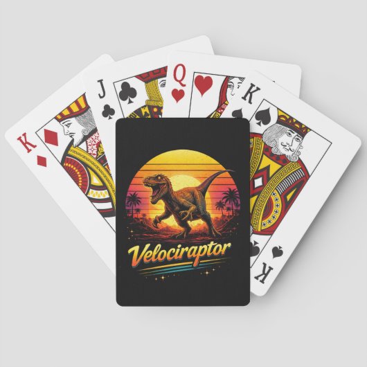 Velociraptor Spielkarten (Rückseite)