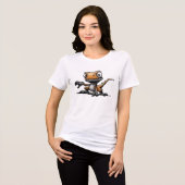 Velociraptor Tri-Blend Shirt (Vorderseite voll)