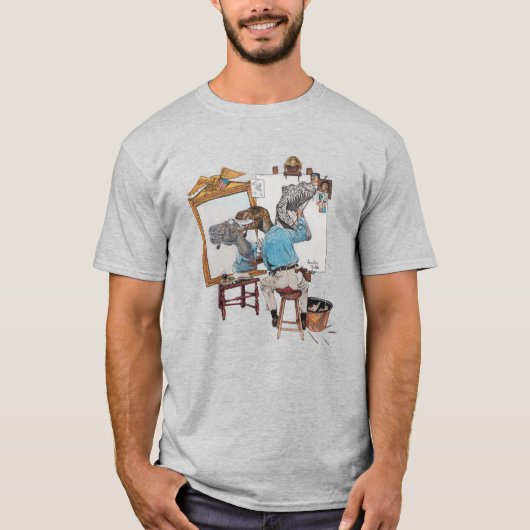 Velociraptor Triple Self Portrait T-Shirt (Vorderseite)