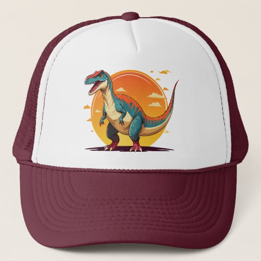Velociraptor Truckerkappe (Vorderseite)