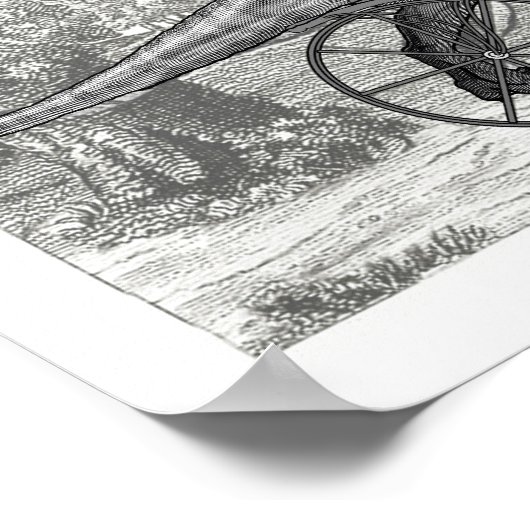 Velociraptor velocipede poster (Ecke)