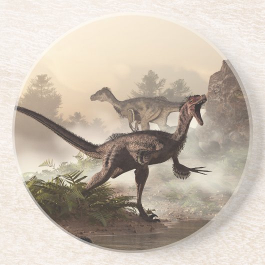 Velociraptors Getränkeuntersetzer (Vorne)