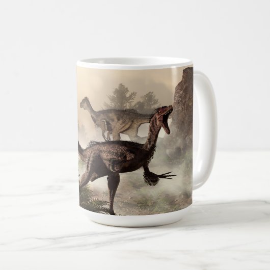 Velociraptors Kaffeetasse (VorderseiteRechts)