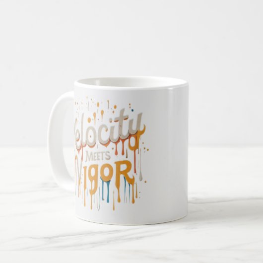 Velocity Meets Vigor Kaffeetasse (Vorderseite Links)
