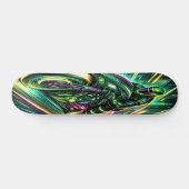 "Velocity Rush: Cyberpunk-Racer Skateboard (Horizontal)