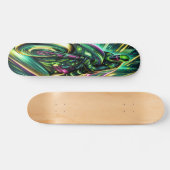 "Velocity Rush: Cyberpunk-Racer Skateboard (Horizontal)