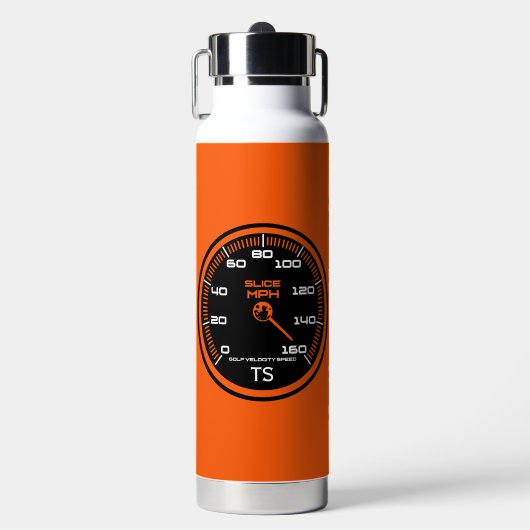 Velocity Speed Golf Geek Trinkflasche (Vorderseite)
