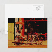 Velorickshaw Vintage Postkarte (Vorne/Hinten)