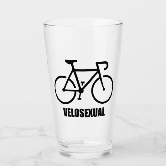 Velosexuell Glas (Vorderseite)