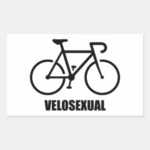 Velosexuell Rechteckiger Aufkleber