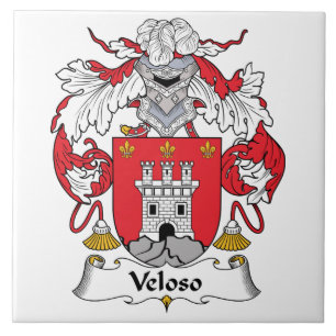 Veloso Familienwappen Fliese