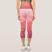 Velour Dämmerung Capri Leggings (Rückseite)