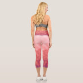 Velour Dämmerung Capri Leggings (Rückseite)