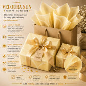 Veloura Sonne Seidenpapier